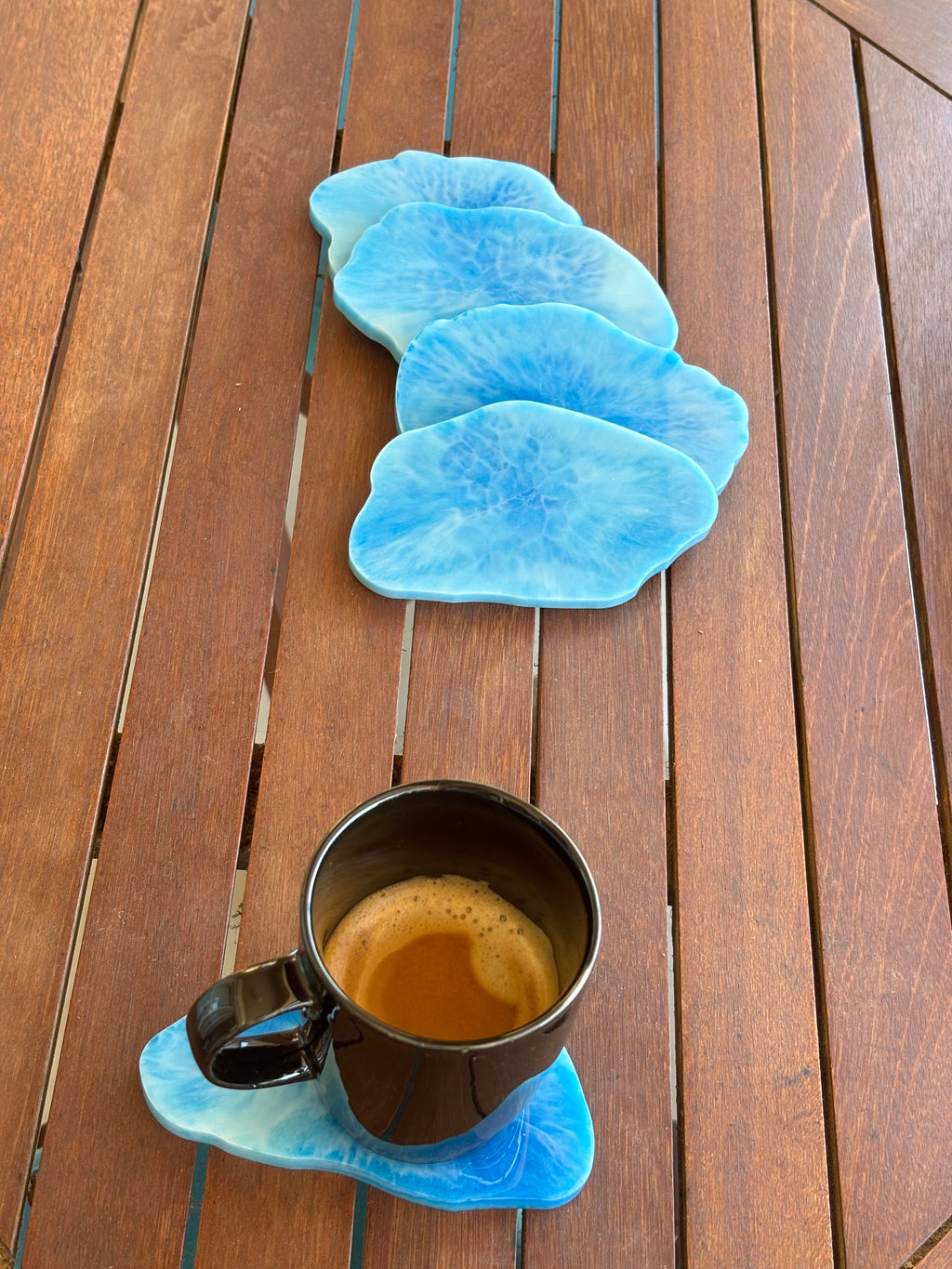 Wavy Coaster Set (5 Coasters - Mixed Sizes)