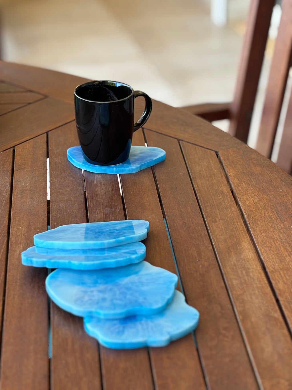 Wavy Coaster Set (5 Coasters - Mixed Sizes)