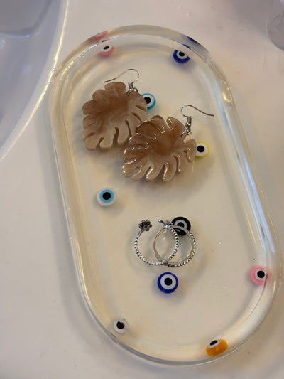 Colored Evil Eye Trinket Dish