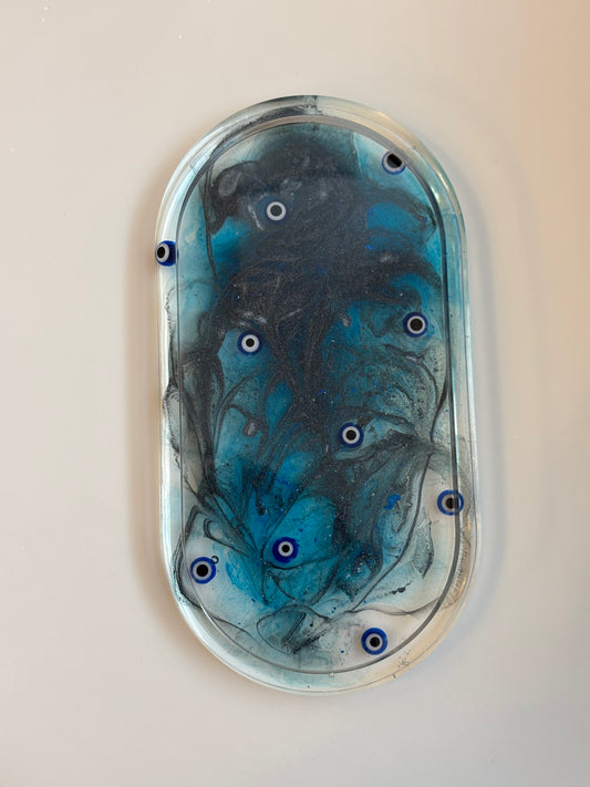 Evil Eye Swirly Trinket Dish