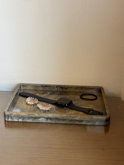 Brown & Gold Organizer Tray