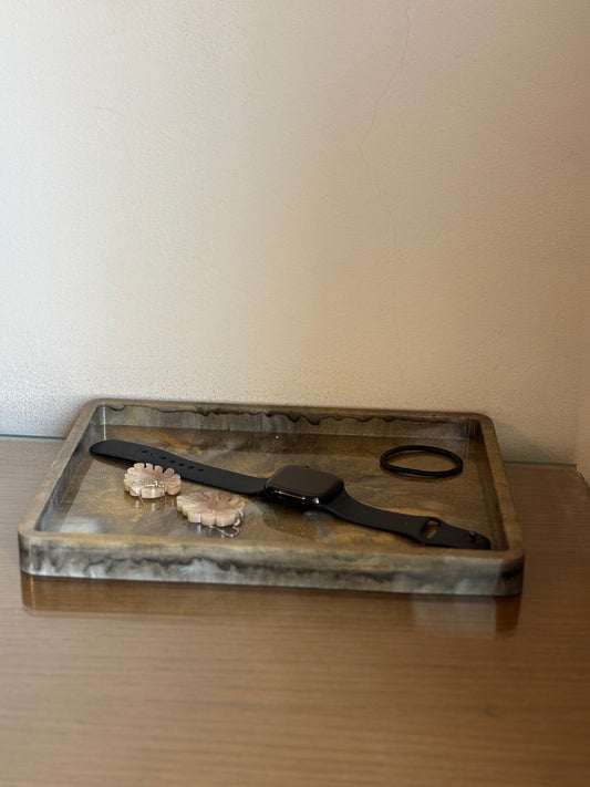 Brown & Gold Organizer Tray